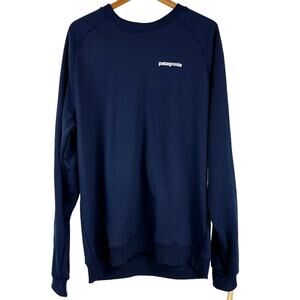 Patagonia NWT Men's Responsibili-Tee Navy Sweatshirt Size XXL *Wear on Back Logo
